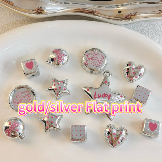 【VIC POT A】Metal Customization gold/silver Flat print style Advanced customization new process
